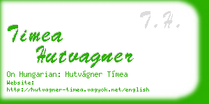 timea hutvagner business card